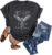 Vintage Rock Band T-Shirt Woman Retro Bird Shirt Eagle Graphic Tees Retro Music Shirt Casual Short Sleeve Tops